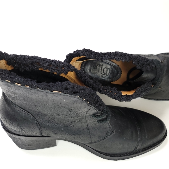 Latigo Kat Crochet Trim Lace-Up Bootie, Size 7M - Picture 4 of 10